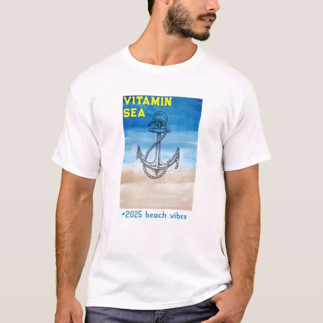 T-shirt "Vitamine Mer - Parfait pour l'été 2025" (Devant)