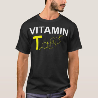 T-shirt Vitamine T Testostérone Bodybuilding Poids