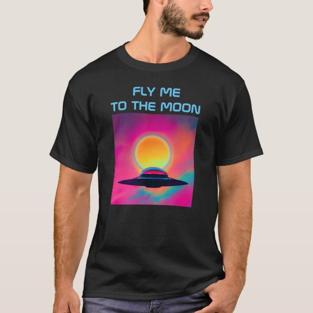 T-shirt Vite-Moi Sur La Lune (Devant)