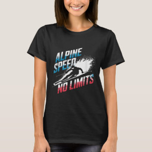 T-shirt Vitesse Alpine Pas De Limites Ski Alpin