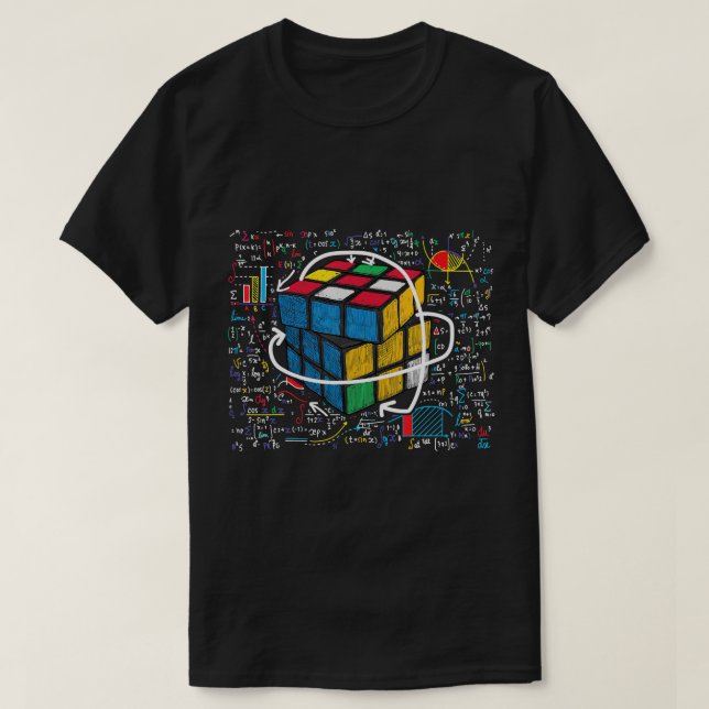 T-shirt Vitesse Cubing Compétitivité Puzzle Funny Math Lov (Design devant)
