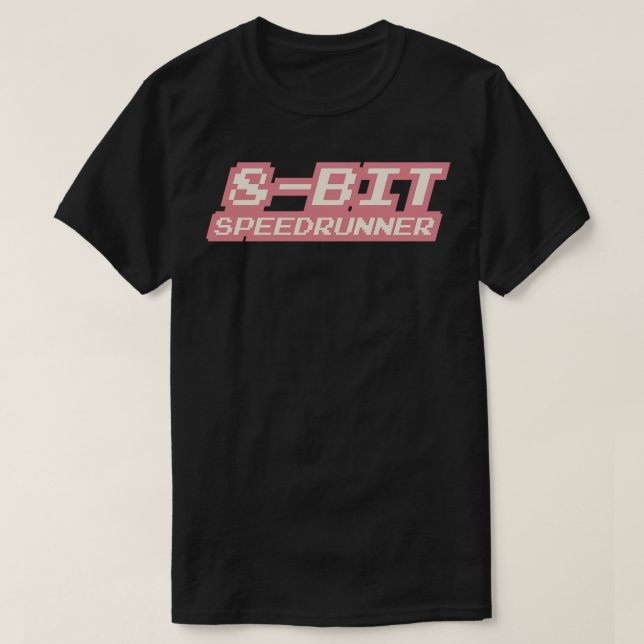 T-shirt Vitesse de 8 bits 3 (Design devant)