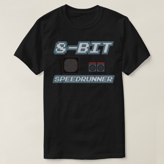 T-shirt Vitesse de 8 bits 4 (Design devant)
