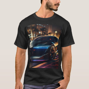 T-shirt Vitesse de minuit : Une voiture de concept hyper-r
