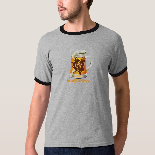 T-shirt Vitesse du mudRUNbeer des hommes (Devant)