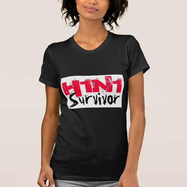 T-shirt Vitesse du survivant H1N1 (Devant)