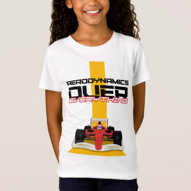 T-Shirt Vitesse et précision - Aérodynamique d'abord (Devant)