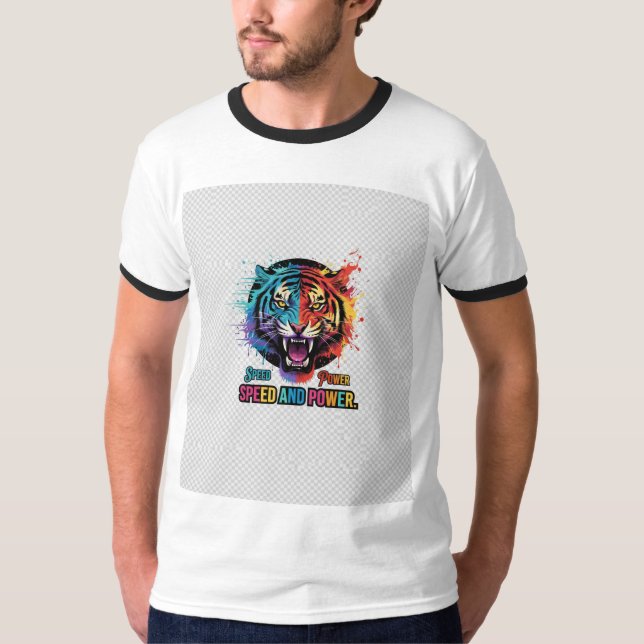 T-shirt vitesse et puissance (Devant)