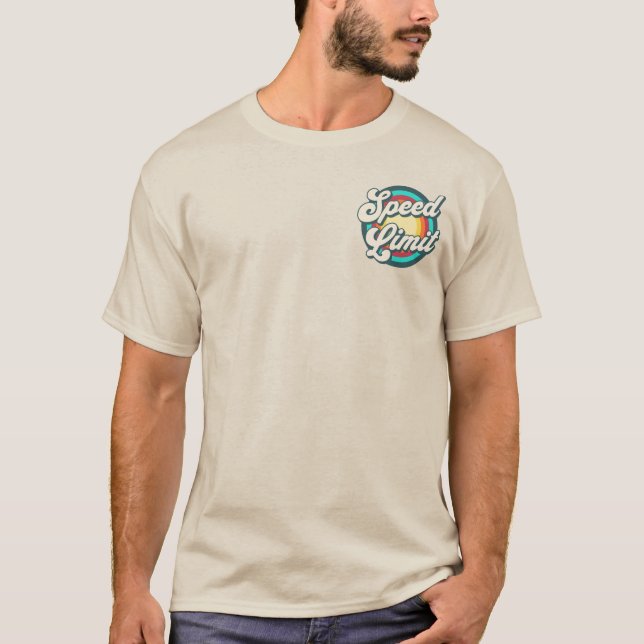 T-shirt Vitesse Limite Retro Rainbow Concert Conception de (Devant)