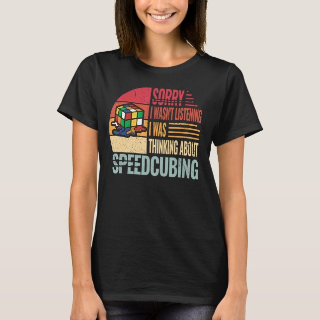 T-shirt Vitesse Speedcube Speedcube Speedcube Vitesse Cube (Devant)