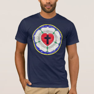 T-shirt Vitrail de la Rose de Luther