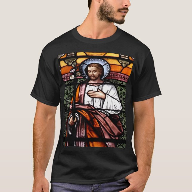T-Shirt Vitrail de Saint Joseph (Devant)