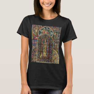 T-shirt Vitrail d'église, architecture vintage