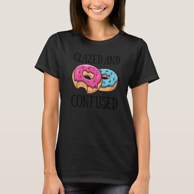T-shirt Vitré Et Confondu Donut Doughnut Doughnut Aliments (Devant)