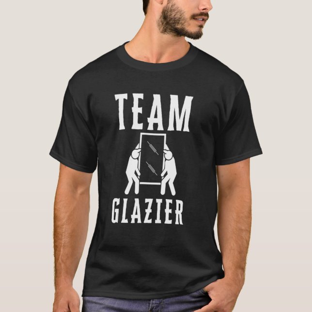 T-shirt Vitre Glazier Fitter Et Verrier Fabri (Devant)