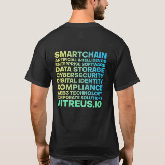 T-shirt VITRUS imprimé (avant et arrière) | NOIR