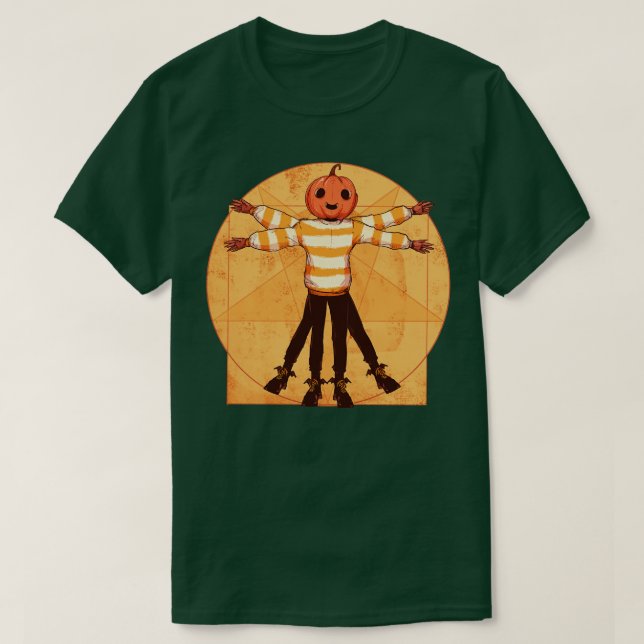 T-shirt Vitruvian Halloween (Design devant)