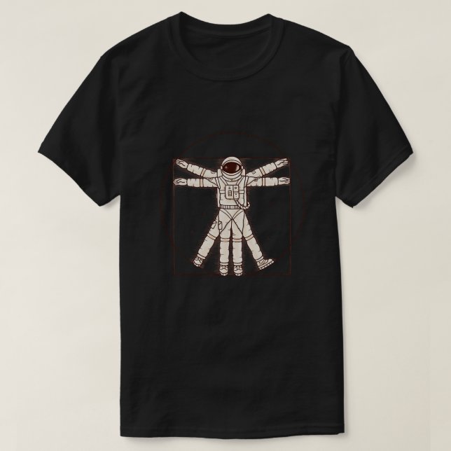 T-shirt Vitruvian Spaceman (Design devant)
