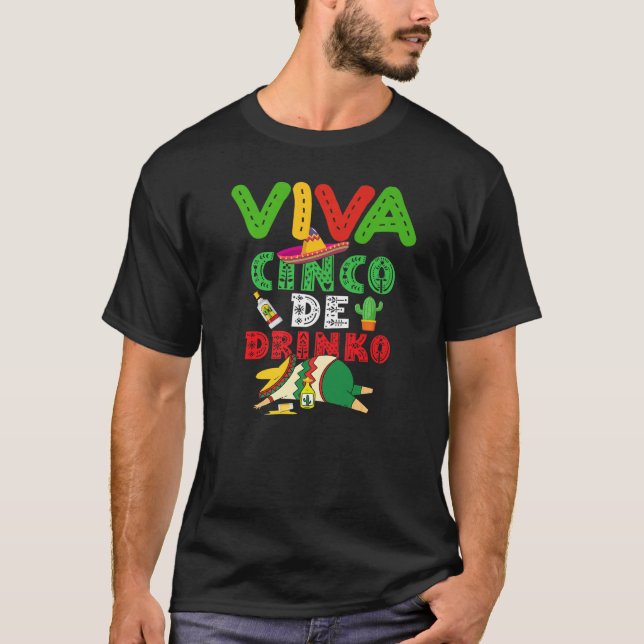 T-shirt Viva Cinco De Mayo Party Tequila Boisson (Devant)