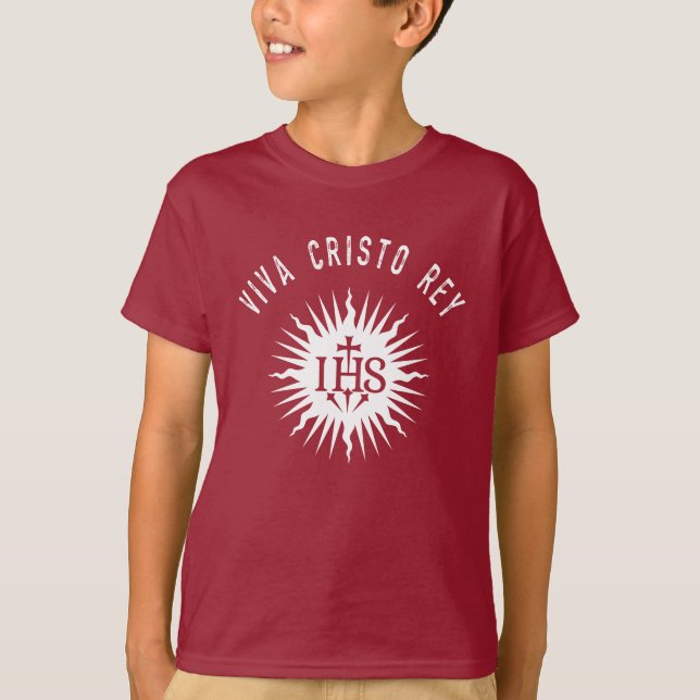 T-shirt Viva Cristo Rey Catholique Cristeros Cadeau (Devant)