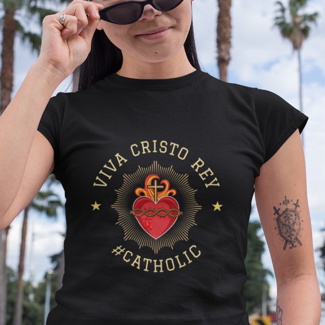 T-shirt Viva Cristo Rey Catholique Cristeros Cadeau (Créateur téléchargé)