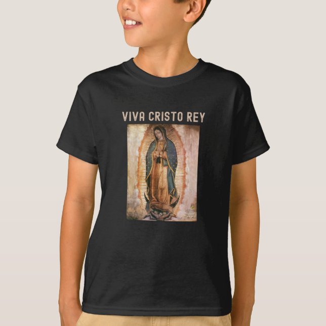 T-shirt Viva Cristo Rey Cristeros catholiques (Devant)
