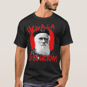 T-shirt Viva La Evolucion Darwin