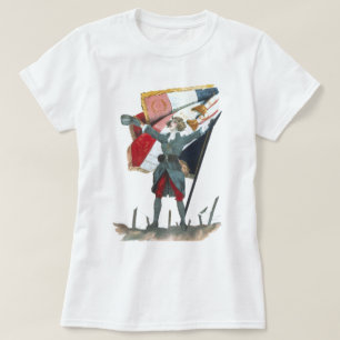 T-shirt Viva la France Uniforme militaire féministe et dra