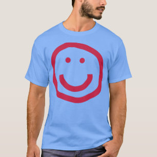 T-shirt Viva Magenta Smiley Visage Pantone Couleur de l'an