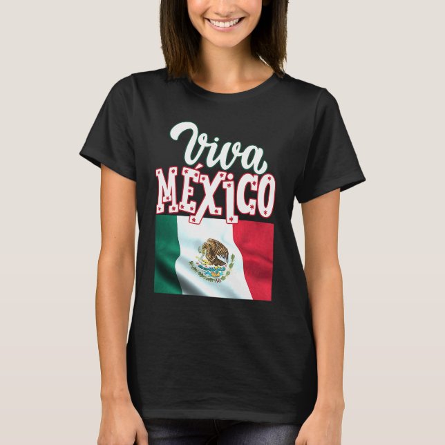 T-shirt Viva Mexica 16th September Independence Day Mexica (Devant)