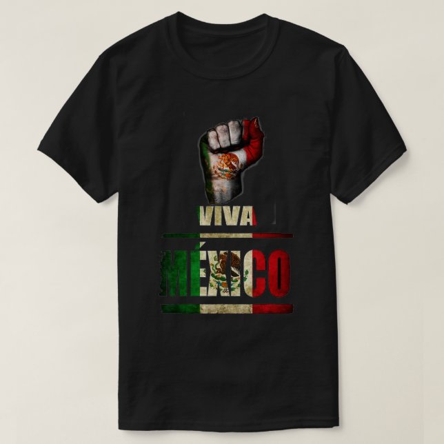 T-shirt Viva Mexico Cabrones et noël mexique (Design devant)