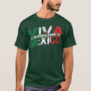 T-shirt Viva Mexico Cabrones Indépendance mexicaine Mexica