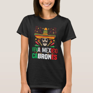 T-shirt Viva Mexico Cabrones T Shirt Funny Mexique T Shirt