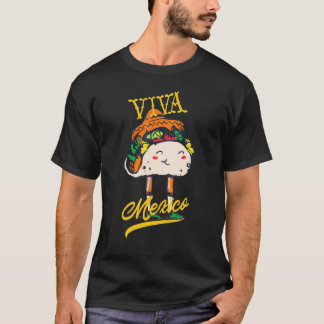 T-shirt Viva Mexico Happy Cute Taco Cinco De Mayo