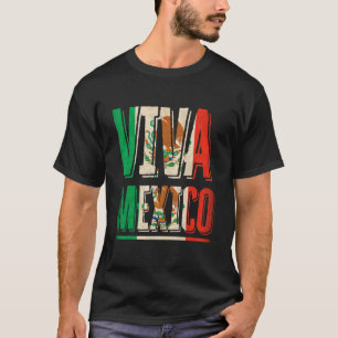T-shirt Viva Mexico Hispanique Mexicaine Patrimoine Eagle 