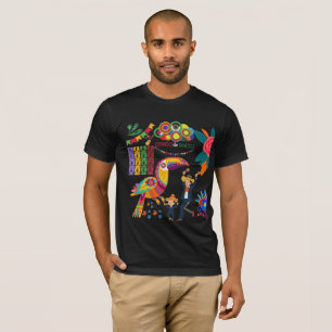 T-shirt Viva Mexico Vibes noir