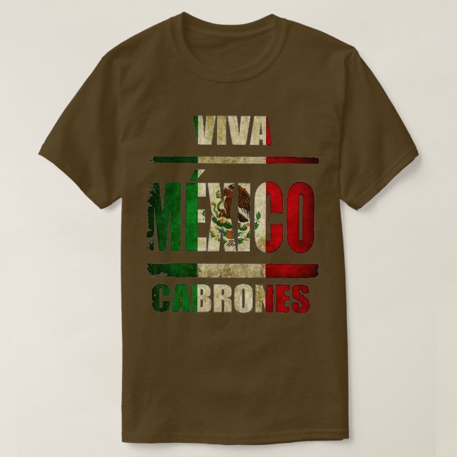 T-shirt VIva Mexique Cabrones et noël mexique (Design devant)