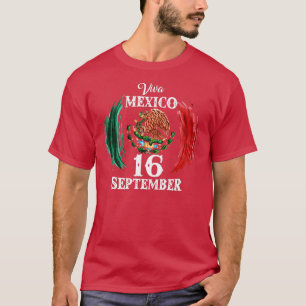 T-shirt Viva Mexique Fête de l'Indépendance mexicaine 16 s