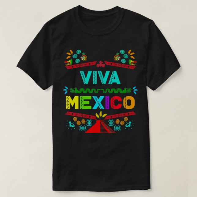 T-shirt Viva Mexique Fête de l'Indépendance Mexicaine I Lo (Design devant)