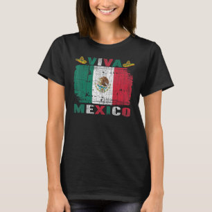 T-shirt Viva Mexique jour d'indépendance mexicaine I Love 