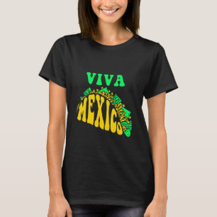 T-shirt Viva Mexique Mexique Crâne à sucre mexicain Latino