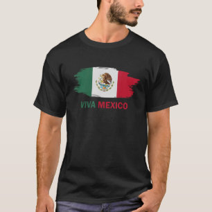 T-shirt Viva Mexique Mexique Drapeau Fête de l'Indépendanc