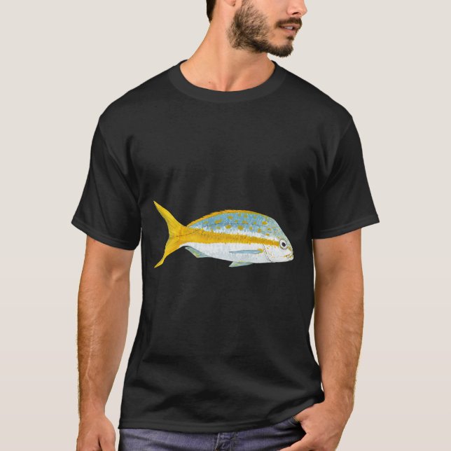 T-shirt VIVANEAU À QUEUE JAUNE-Ocyurus chrysurus (Devant)