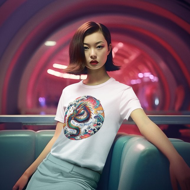 T-shirt Vivant Anime Dragon : Nouvel An Lunaire 2024 (Créateur téléchargé)