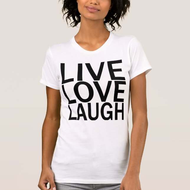 T-shirt vivant de rire d'amour (Devant)