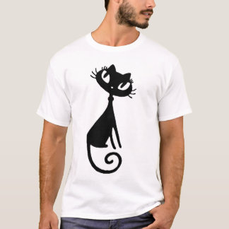 T-shirt VIVANT d'edun de bébé de chat noir