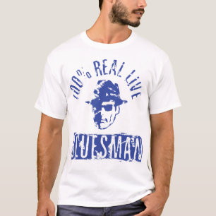 T-shirt Vivant pièce en t affligée vrai par Bluesman