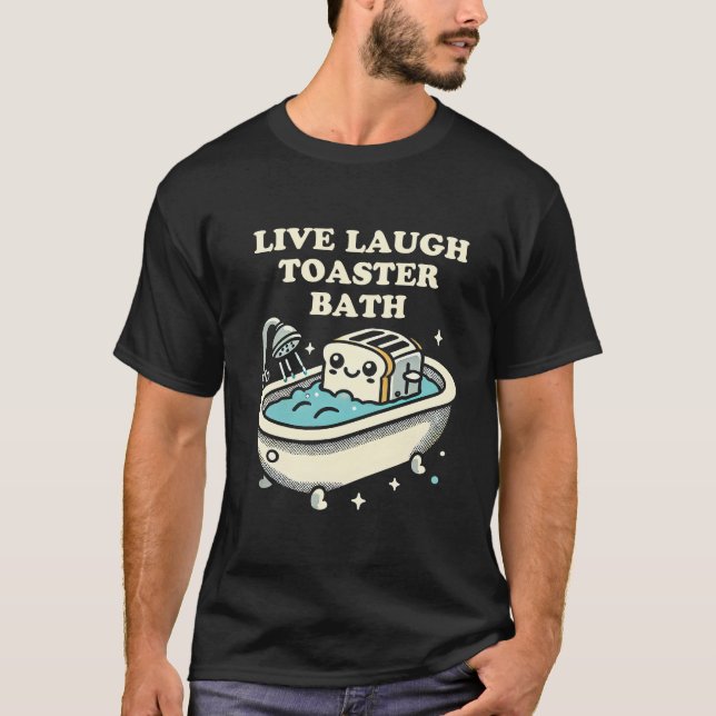 T-shirt Vivant Rire Toaster Bath (Devant)