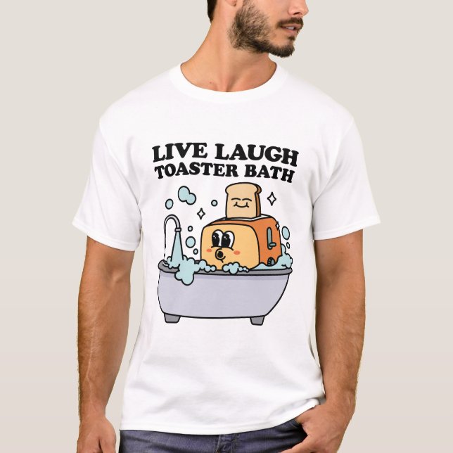 T-shirt Vivant Rire Toaster Bath (Devant)