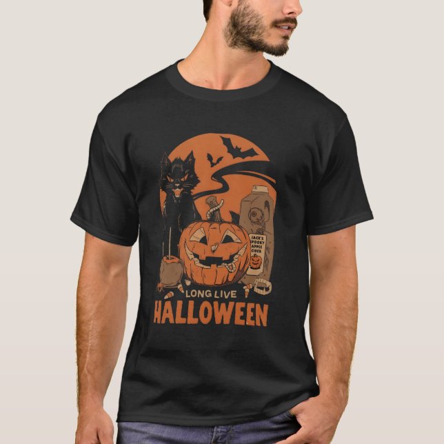 T-shirt Vive Halloween (Devant)